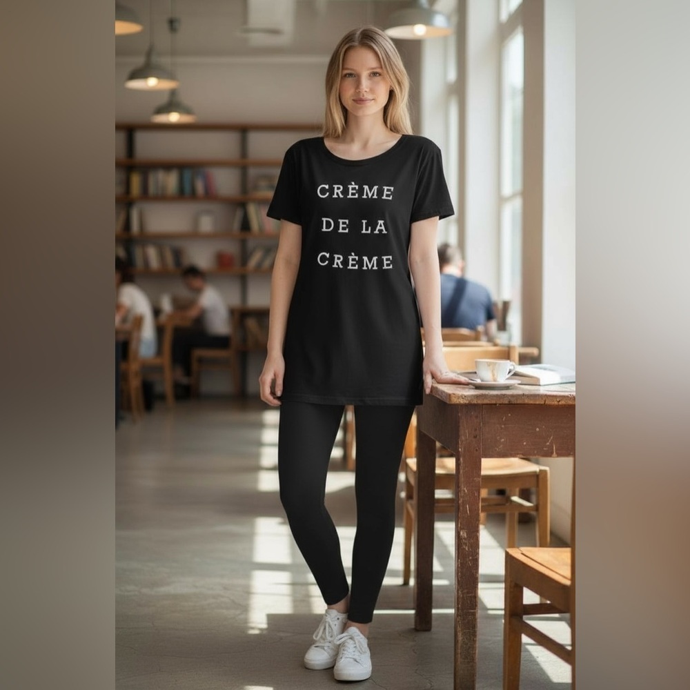 TART L Black Sleep Tee Sleep Shirt Tunic Dress Crème De La Crème R $40 - Picture 4 of 9